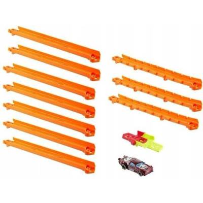 Mattel Hot Wheels Startovací sada dráhy rovné a flexibilní autíčko JDW43