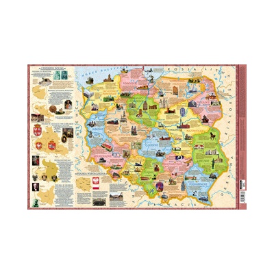 Podkładka 3W Mapa Polski regiony