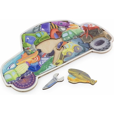 Dřevěné puzzle VEMKEL Doprava (NV-RV003)