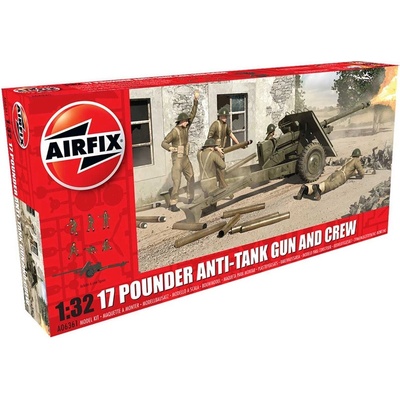 Airfix Classic Kit military 17 Pdr Anti Tank Gun reedice 1:32
