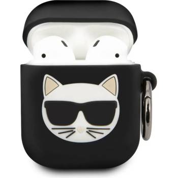 Image 1 of KARL LAGERFELD Калъф Karl Lagerfeld Choupette Head Silicone Case за AirPods 1/2 - Черен