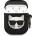 KARL LAGERFELD Калъф Karl Lagerfeld Choupette Head Silicone Case за AirPods 1/2 - Черен