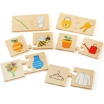 Bigjigs Toys Дървен пъзел Bigjigs - Асоциации (34029) - ozone