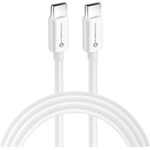 Forcell Кабел Forcell - F-Energy C339, USB-C/USB-C, 100W, 2m, бял (5903396172021)