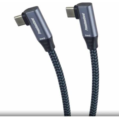 PremiumCord ku31cj2 USB-C 2x zahnutý 2m