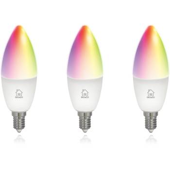 DELTACO SMART HOME SH-LE14RGB LED крушка, E14, свещ, WIFI, 5W, цвят+бяло, регулируема, 3бр. /опаковка