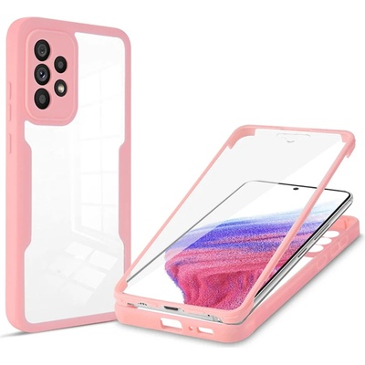 Techsuit Калъф за Samsung Galaxy A53 5G + Калъф - ColorVerse 360 Series - Розов
