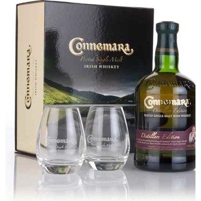 Connemara Distillers Edition 40% 0,7 l (darčekové balenie 2 poháre)