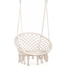 ModernHome Závesné hojdacie kreslo Brasil Biela | GW-076 WHITE GW-076 WHITE