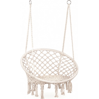 ModernHome Závesné hojdacie kreslo Brasil Biela | GW-076 WHITE GW-076 WHITE