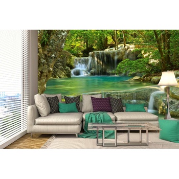 DIMEX ART s. r. o Самозалепваща се флизелинова фототапета водопад в тайланд ii. 375 x 250 см