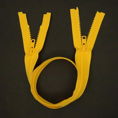 YKK Zip kostěný dělitelný dvoucestný VISLON® 80cm žlutá