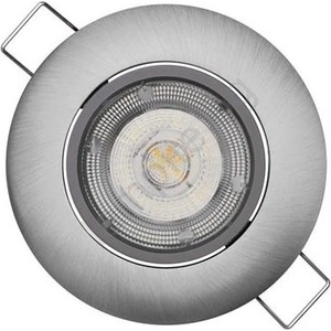 EMOS Led вградено осветително тяло exclusive led/5w/230v 3000 k сребристо (ems113)