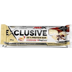 Amix Nutrition Exclusive Protein Bar [85 грама] Бял шоколад с кокос