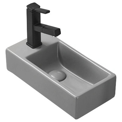 Mexen Inez мивка за плант над повърхност 40 x 20 см, светло сив мат - 21484061R (21484061R)