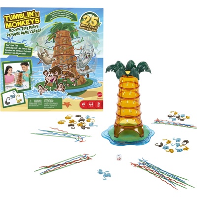 Mattel Настолна игра „Падащите маймуни на Mattel за 25-годишнината (194735198849)