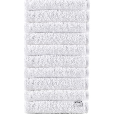 EMI sada uteráky bavlnené 50 x 90 cm biele 10 ks