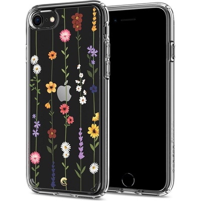 Spigen Ciel Flower Garden Case - дизайнерски удароустойчив кейс за iPhone SE (2020), iPhone 8, iPhone 7 (прозрачен)