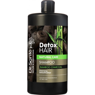 Dr. Santé Detox Hair šampón na vlasy s aktívným uhlím z bambusu 1000 ml
