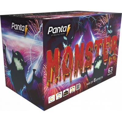 Kompaktný ohňostroj Monster 63 ran 25 45 mm