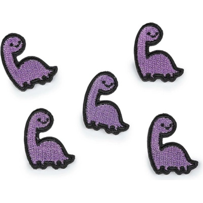 Nažehlovačka medvídek, dinosaurus, jablko Varianta: 2 fialová dinosaurus, Balení: 10 ks
