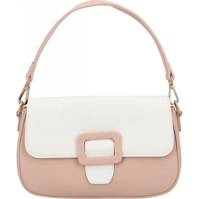 Dámská koženková crossbody kabelka Rainbow růžová