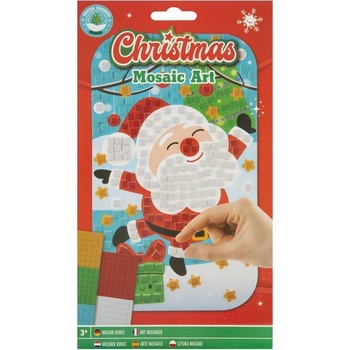 GRAFIX Mozaikový obrázek Vánoce: Santa 14x23cm