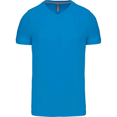 Kariban V-NECK K357 / Мъжка тениска с къс ръкав - тропическо синьо XXXL (20K357i4313)