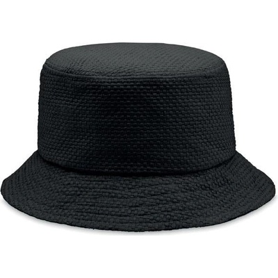 Papierový slamený klobúčik čierna