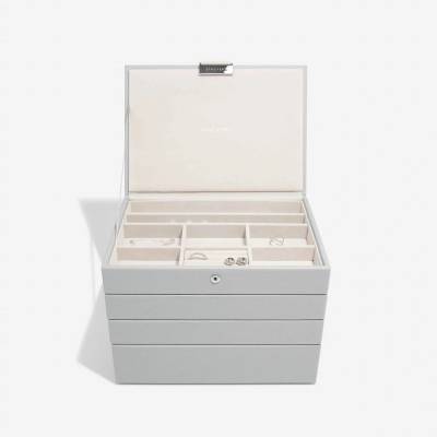 Stackers šperkovnice 4v1 Stackers Pebble Grey Set šedá 74498