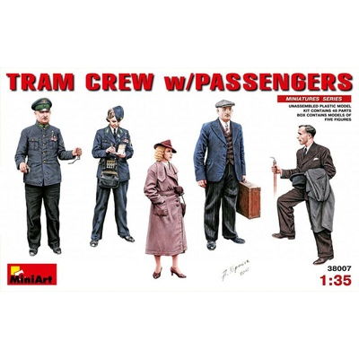 Tram Crew with Passengers MiniArt 1:35
