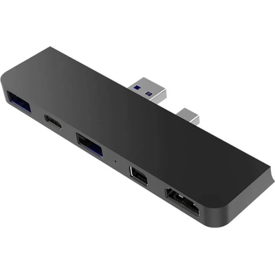 HYPER by Sanho HyperDrive Slim 5-in-1 USB-C Hub - мултифункционален хъб за свързване на допълнителна периферия за Microsoft Surface 4/5/6
