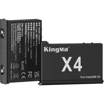 KingMa Батерия за Insta360 One X4B 2500mAh 9.6Wh 3.85V