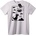 NOONEBRAND Тениска Ретро рапторен пиксел арт - 2XL, White