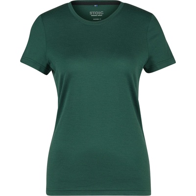 Stoic Дамско мериносово термобельо Stoic Women's Merino180 BengtSt. T-Shirt slim Merino shirt - New Pine Green - размер 3XL (916-3090-0817)