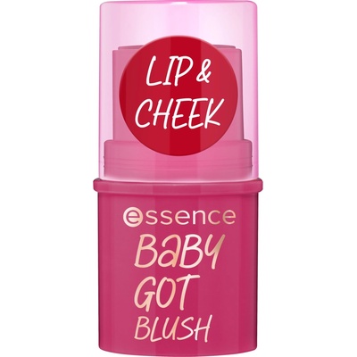 Essence Подчертаващ руж за ярко сияние Baby Got Blush, 50 Cherry Baby, 5.5 g