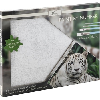 GRAFIX Malování podle čísel Bílý tygr
