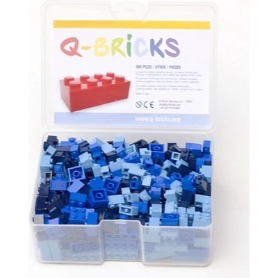 Q-bricks MODRÝ MIX 300 ks
