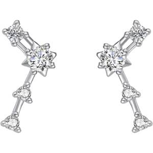 Silenti Jewelry Сребърни обеци "Съзвездие Козирог