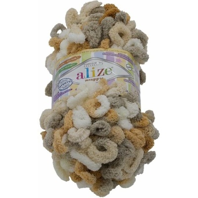 Příze Puffy color 100g 5926 béžová, bílá