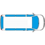 CARBEST Пълен комплект термопостелки Isoflex за Mercedes Vito / Viano / Vito Tourer / V-Class - 8 или 9 части (37117)