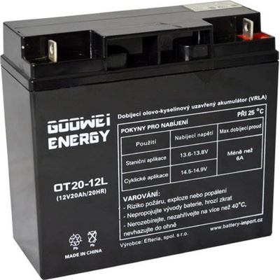 GOOWEI ENERGY 12V/20Ah OTL20-12