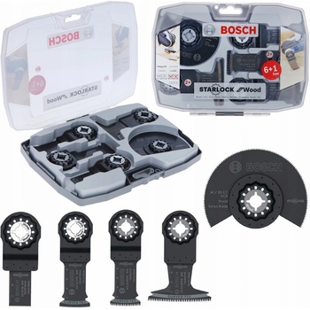 Bosch profi 2608664623 Sada oscilačních nástrojů pro práci se dřevem (6+1ks)