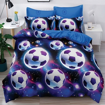 EmonaMall Двулицево спално бельо EmonaMall, 6 части - Модел S18994 (S18994-66666d)