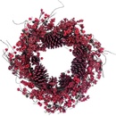 MagicHome Veniec z prútia čečina červený 60 x 60 x 15 cm