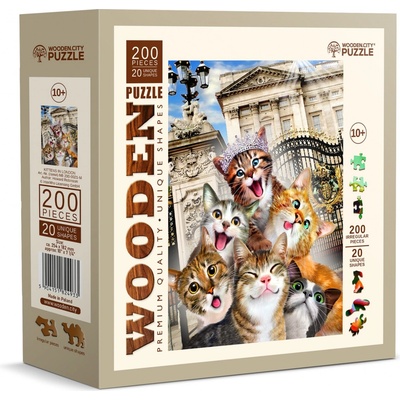 WOODEN CITY Dřevěné Koťata v Londýně 200 dielov