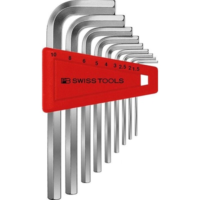 PB Swiss Tools Sada zástrčných imbus klíčů 1,5-10 mm zahnutých 9 ks PB 210.H-10
