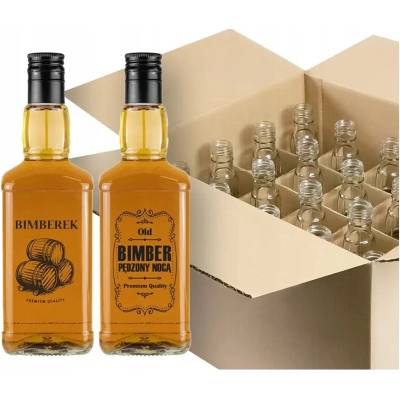Fľaša Bimberek 500 ml bezfarebná 20 ks
