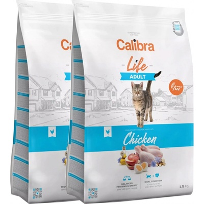 Calibra Cat Life Adult Chicken 2 x 6 kg