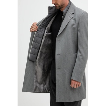 HUGO BOSS Палто с вълна boss в сиво 50551117 (50551117)